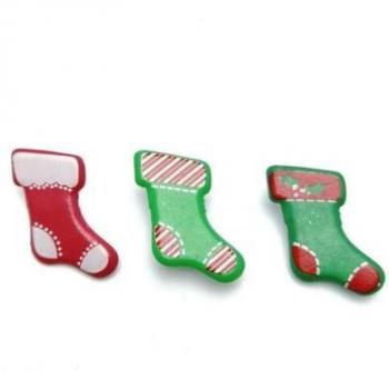 50pcs Mixed Styles Paper Craft Brads 20*15mm for Christmas