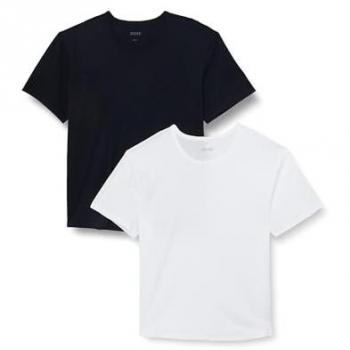 BOSS Camisetas Comfor para Hombre, Pack de 2, Color Blanco y Marino, Talla 4XL
