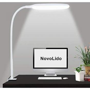 Lampada da Scrivania 10W con Morsetto e Flessibilità 360° NovoLido