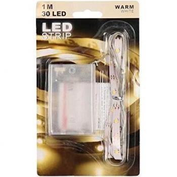 Nastro Adesivo 30 LED 1 metro bianco