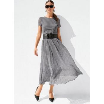 Maxikleid mit feinem Vichy-Karo