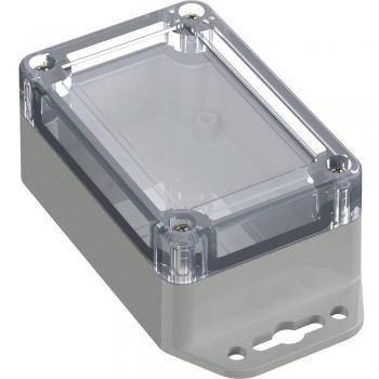 Tru Components Flanged Box ABS-PC Light Grey 1 pc(s)