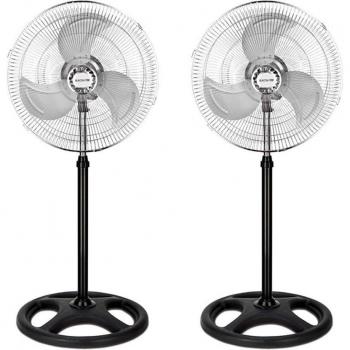 Pack Dual Ventiladores 18 Metálicos – 80W, 3 Velocidades