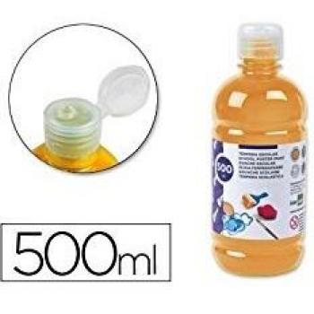 Tempera líquida Liderpapel escolar 500 ml naranja 59196-TP05