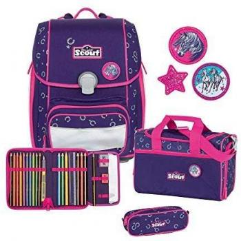 Scout Genius Schultaschen‑Kombi 4‑Teil – Lucky Horses