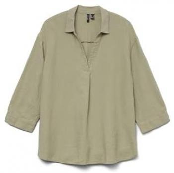 Vero Moda „VMLINN“ 3/4‑Top – Damen, Grün, S, Viskose