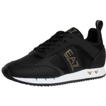 Emporio Armani EA7 Carbon Mesh Sneakers – Black, Size 9 US, Sports Design