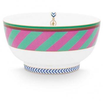 PiP Studio Schale Chique Stripes 18cm pink-grün