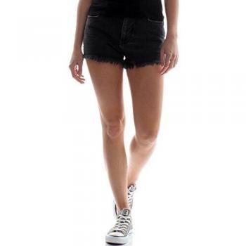 Superdry Damen Shorts „Eliza“ – Cut‑Off, Waschen Schwarz, 31 in