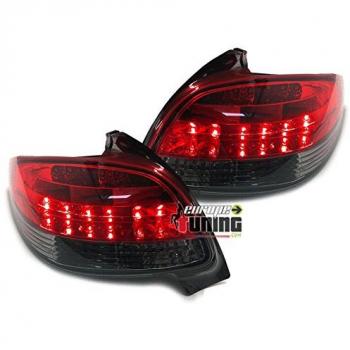 Feux de Stop LED Rouge Noir pour 206