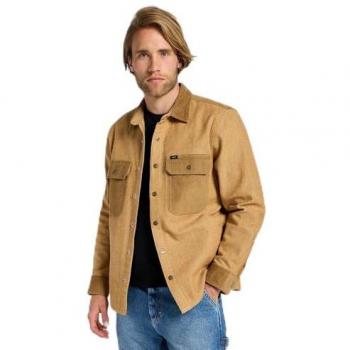 Long Sleeve Mixed Fabric Glazed Ginger XL Menswear