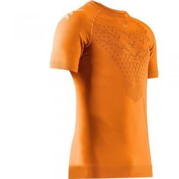 X-Bionic Twyce Run Short Sleeve Men’s Tee – Blazing Orange / Arctic White (M)