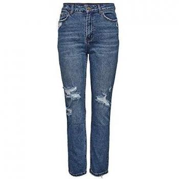 Only ONLEMILY HW St Crop an DNM Jeans MAE1921, Denim Bleu Moyen, 27/30 Femme