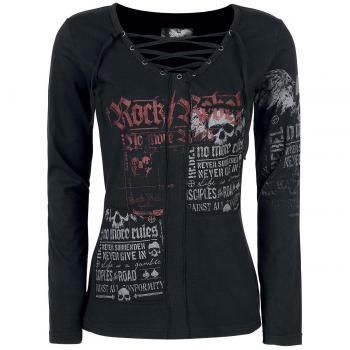 Emp Rebel Stay Awake Negro Manga Larga Mujer XS