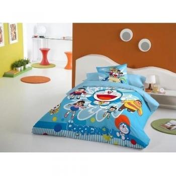 Juego De Funda Nórdica Doraemon Azul 105 cm Euromoda