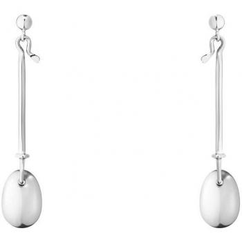 Dew Drop Earrings in Sterling Silver by Georg Jensen