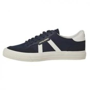 Baskets men bleu marine lace-up toile Jay