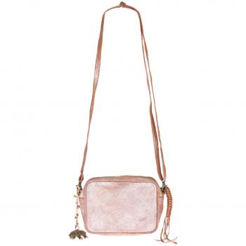 ANOKHI Damen Metallische Crossbody-Tasche – Elegant