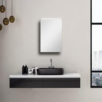 Spiegelschrank TALOS Silver Magic – LED‑Beleuchtung, 40 × 60 cm, silber