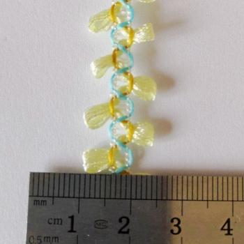 Pañuelo de Encaje Rosa-Amarillo 1,5 CM