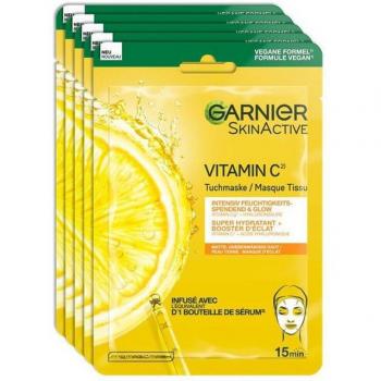 GARNIER Tuchmaske »Vitamin C«, für strahlende Haut
