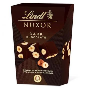 Lindt NUXOR Bombones de Chocolate Negro con Avellanas 150g