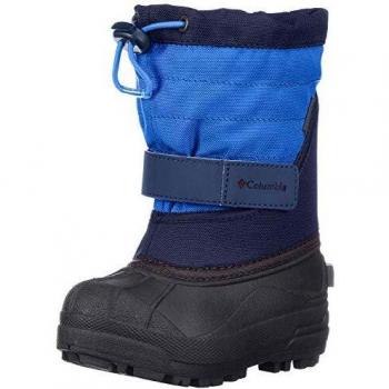 Columbia Kinder Snow Boots Powderbug Plus II Black Blue Hyper Blue EU 38