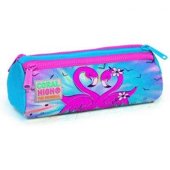Astuccio per Bambini Coral High Blu Rosa con Fenicottero 22030