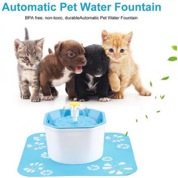 Fuente de Agua para Mascotas 1.6L con Filtro