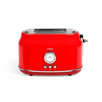 Grille-pain Livoo DOD181R 2 fentes rouge
