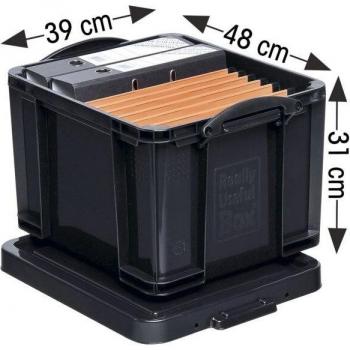 Really Useful Box Aufbewahrungsbox 35 l schwarz 48 x 39 x 31 cm