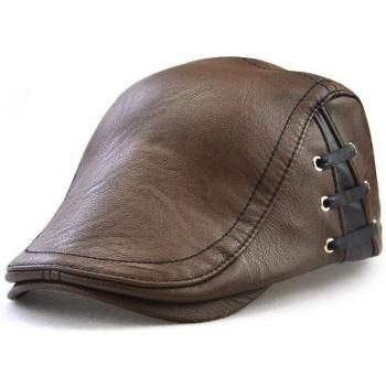 Men's Leather Golf Hat