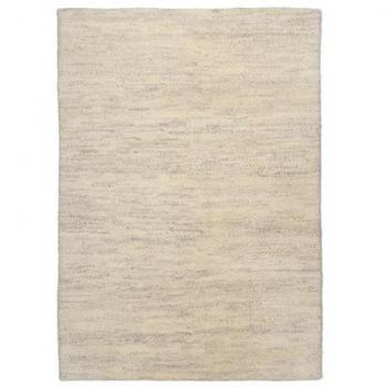 Naturteppich „Royal Double“ – 100 % Schurwolle, handgebunden, 70 x 140 cm, Beige‑Melange