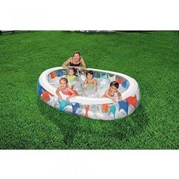 Piscine Bestway 54066B – Ovale gonflable multicolore pour enfants