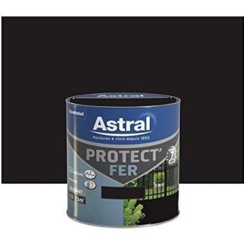 Peinture Protect'fer 0,5 L Noir Brillant