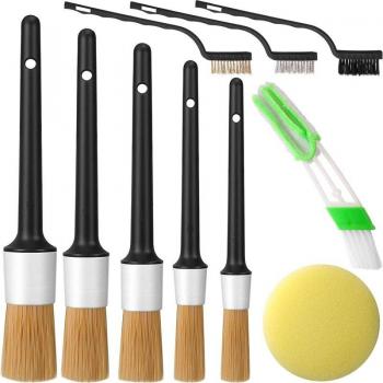 Precision Clean 11-Piece Car Detail Brush Pack