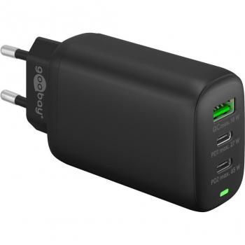 Goobay 65407 USB-C Multiport GaN Schnellladegerät 65W