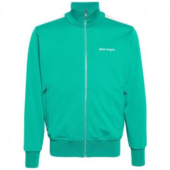 FELPA CLASSIC LOGO UOMO Palm Angels Felpa in nylon con logo Verde Taglia S