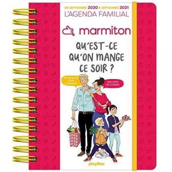 Agenda Qu'Est Ce Qu'On Mange Ce Soir ? Avec Marmiton 2021 (De Sept 2020 À Sept 2021) (P.Bac Frigogamm)