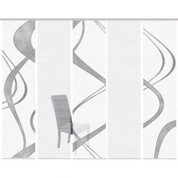 Vision S Schiebegardine TIBANO, 5er Set, blickdicht, Bambus-Optik