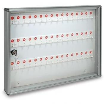 Alubox Bacheca Portachiavi 48 Chiavi in Alluminio e Plexiglass