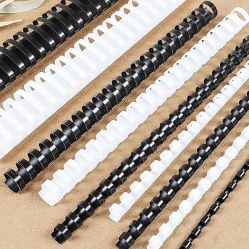100Pcs/Box Binding Rubber Ring 21 Hole PVC 20mm Coils