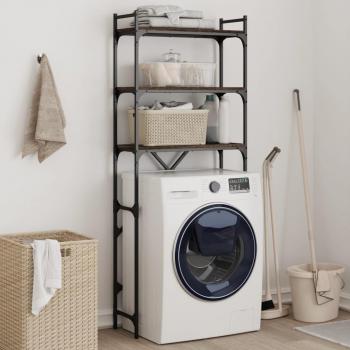 Vidaxl Washing Machine Shelf in Brown Oak 67x25x163 cm Engineered Wood