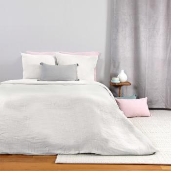 Parure de lit en gaze de coton blanc 140x200 cm