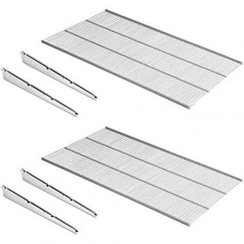 Jagmet 2-Shelf Wire System – White Metal Bracket Design