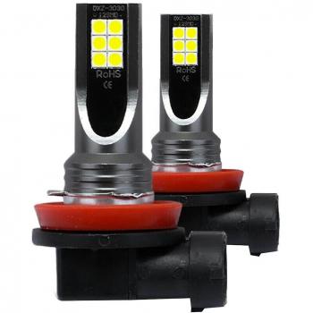 Carrocería LED 60W 6000K (H11/H8/H9) – Kit de Luz Blanca y Faraos Niebla