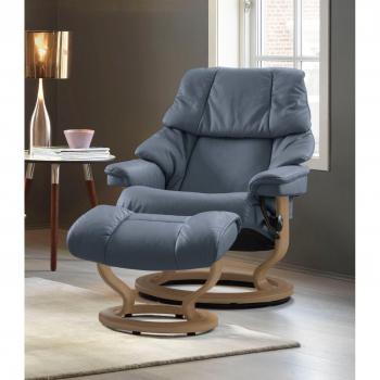 Stressless® Relaxsessel Reno, Relaxsessel mit Hocker, Eiche