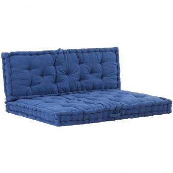 Coussins de Terrasse 2 pcs Coton Bleu Clair