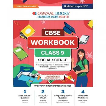 Oswaal CBSE Workbook | Social Science | Class 9 | Updated as per NCF | For better results | For 2024 Exam