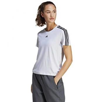 Adidas Training Essential 3 Stripes T-Shirt Damen in weiß, Größe: XS
